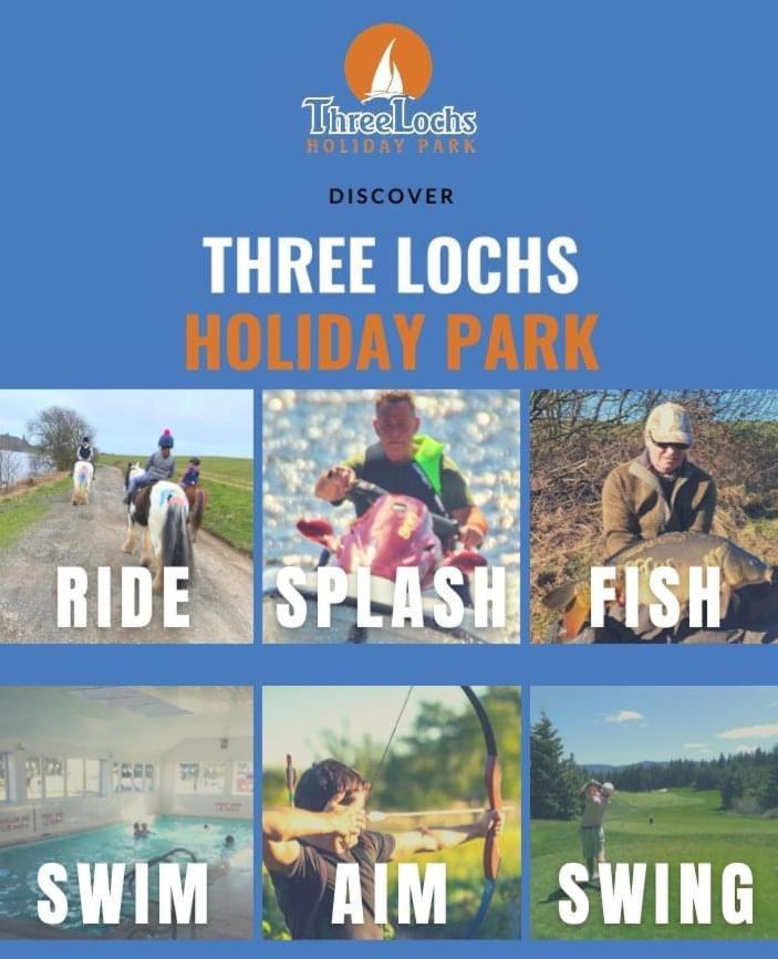 Three Lochs Holiday Caravan For Families And Couples Balminnoch Экстерьер фото